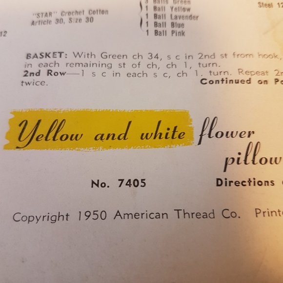 Vintage 1950s AMERICAN THREAD COMPANY Fair & Bazaar Suggestions Star Book No 74 - Picture 4 of 9